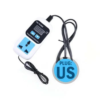 

1* Digital Temperature Controller Hygrostat Switch Socket 110V-220V Plug Durable