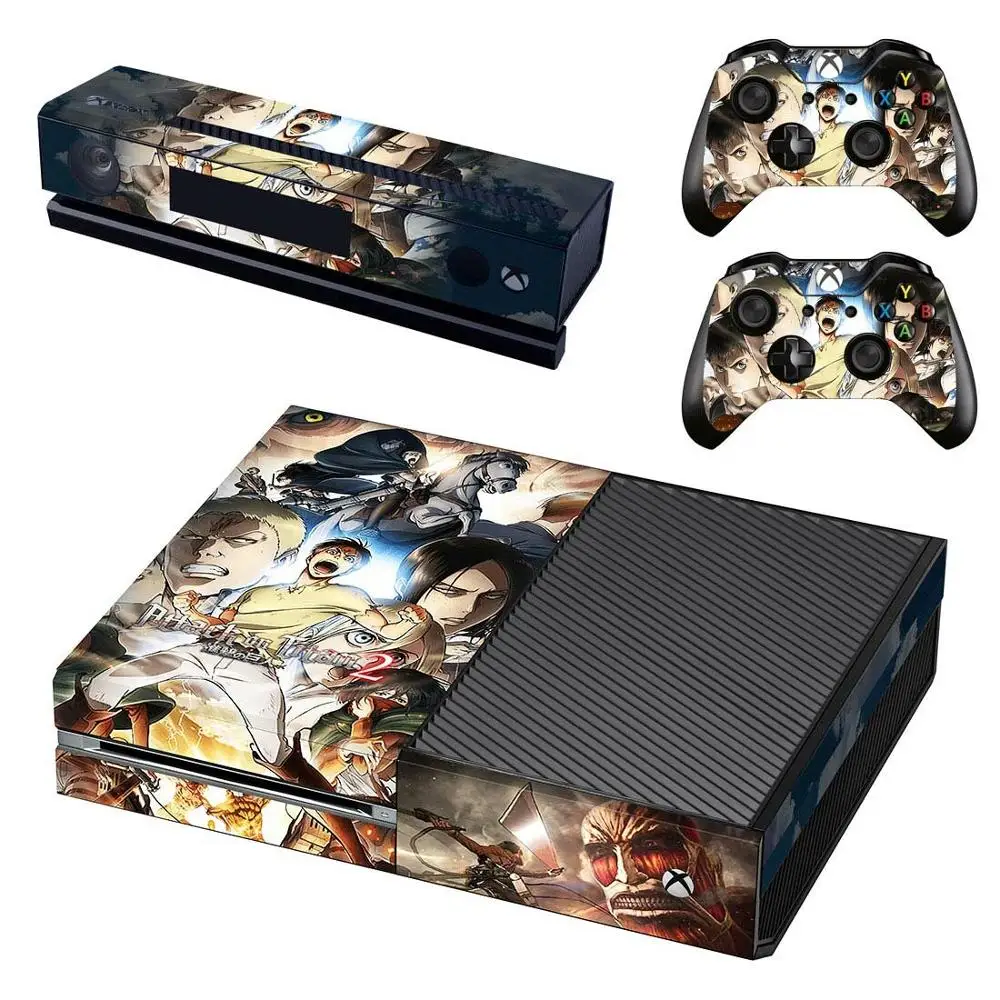 Attack on Titan 2 стикер s для xbox one виниловые наклейки на кожу наклейки Pegatinas для xbox one консоль Kinect два контроллера шкуры