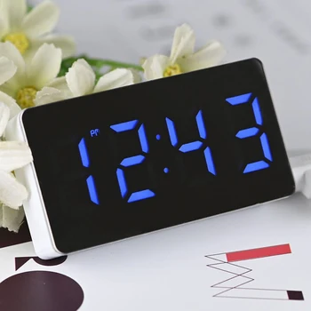 

Display Alarm Clock Modern Plastic Portable Multifunction Table Desktop Office Hotel Home Decoration