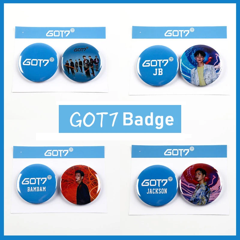 Набор значков для альбома Kpop GOT7 броши фотоальбомов бамбама Джексона JB JinYoung Mark