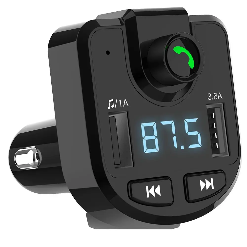 Автомобильный fm-передатчик Bluetooth 5,0 портативный fm-адаптер Громкая связь fm-передатчик Bluetooth умный приемник