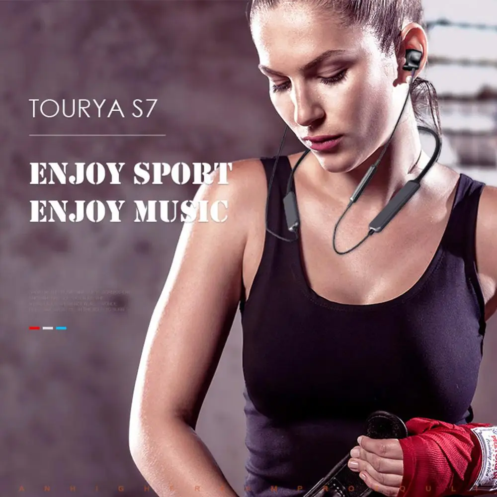 Беспроводные наушники Tourya S7 Bluetooth 5 0 спортивные время воспроизведения 30 часов