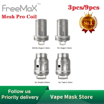 

3pcs/6pcs Original Freemax Mesh Pro Coil 0.5ohm/0.12ohm/0.2ohm Coil Head for Freemax Mesh Pro Tank/ Fireluke Tank Vape Coil Head