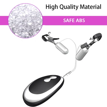 20 Frequency Nipple Vibrator Vibrating Nipple Clamps Clitoral Clip Breast Massage Clitoral Stimulation Female Sex Toys for Women 3