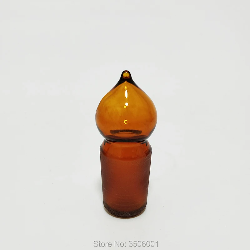 Прозрачная/коричневая стеклянная пробка Пустая соединение 34/35 заточка шара