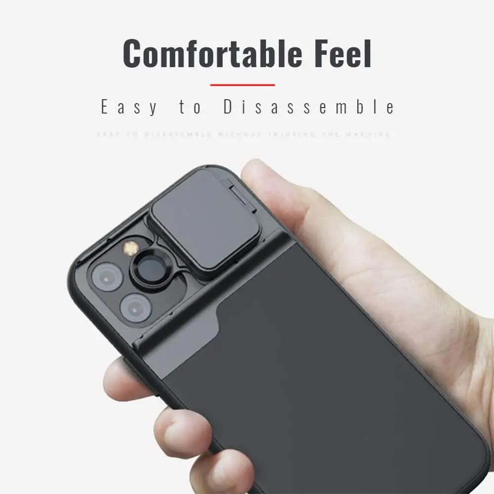 

5 in 1 Mobile Phone Camera Lens For iPhone 11/11 pro/11 pro max 2019 New Macro Fisheye Telephoto Wide-Angle CPL Phone Case Lens