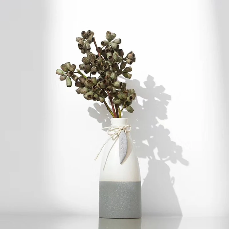 

Artificial Eucalyptus Plants dried dried real flower dried branch For Flower arrangement Natural Artificial plants Home Decor