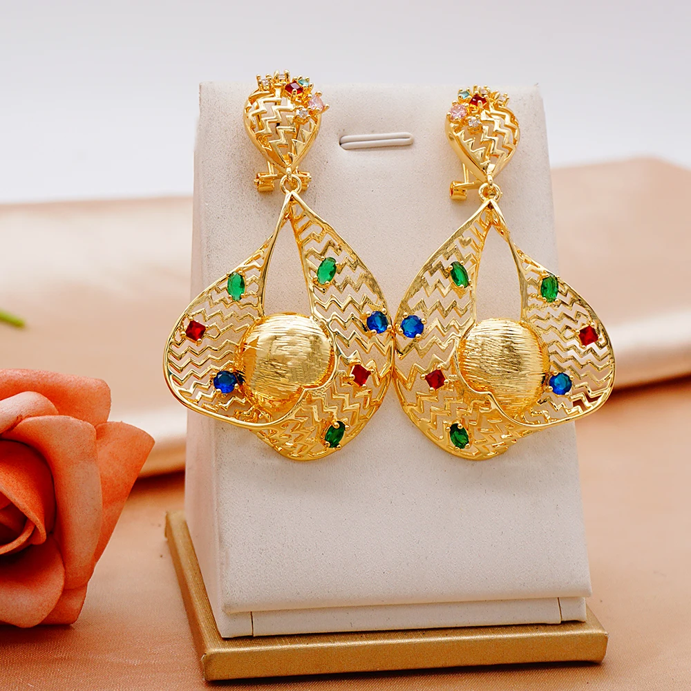 new fashion arabic gold earring jewelry| Alibaba.com
