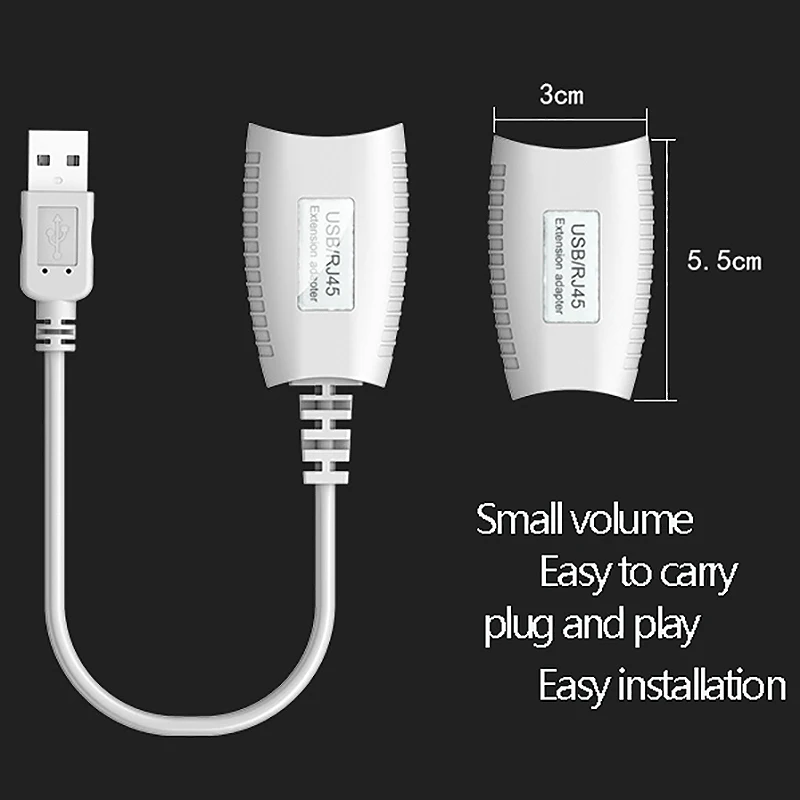USB кабель удлинитель до 150 футов USB К CAT5 RJ45 LAN кабель адаптер для компьютера роутера