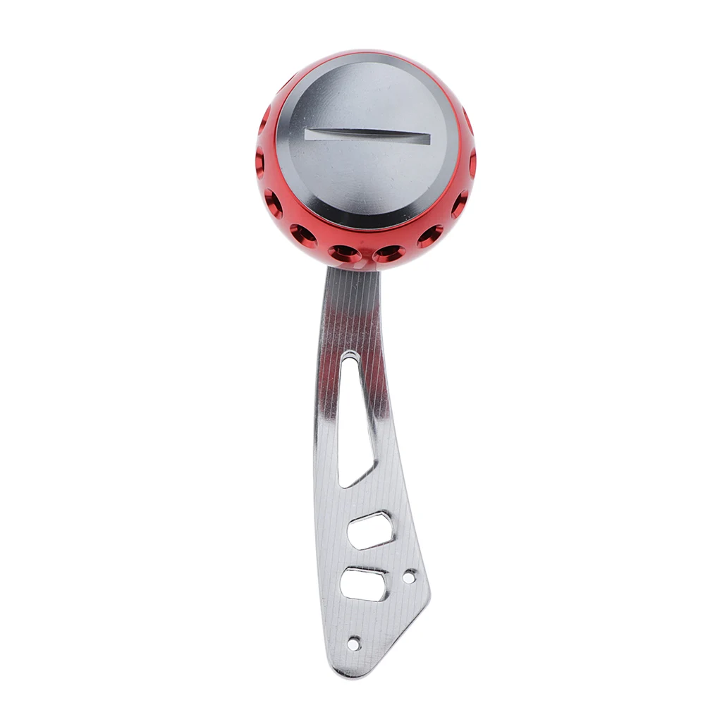 Single Handle Red Ручка рыболовной катушки с монтажным комплектом для baitcasing барабанная катушка плот катушка одинарная/двойная ручка Аксессуары для рыбалки Замена - Цвет: Single Handle Red