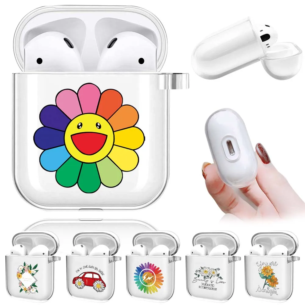 

Silicone Case Protective Cover for Apple Airpods 1/2 Bluetooth Earphone Soft Transparent Silicone Protective Cover