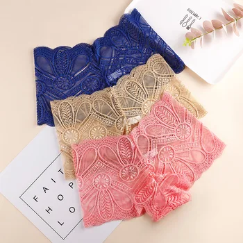 

Ladies Panties Female Lace Boxers Underwear Sexy Full Lace French Shorts Ladies Knickers Intimates Lingerie for Women