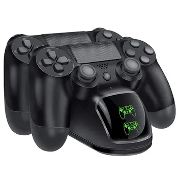 

Fast Ship USB Fast Charging Dual Vibration 4 Controller LED Charger Dock Station USB Charging Stand For PS4 Pro Controller