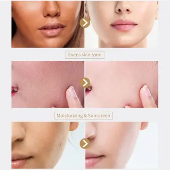 

50ML Lazy Cream V7 Toning Light Moisturizing Brighten Whitening Makeup Color Oil-Control Cream Care Concealer Skin Face Nud Z6D6