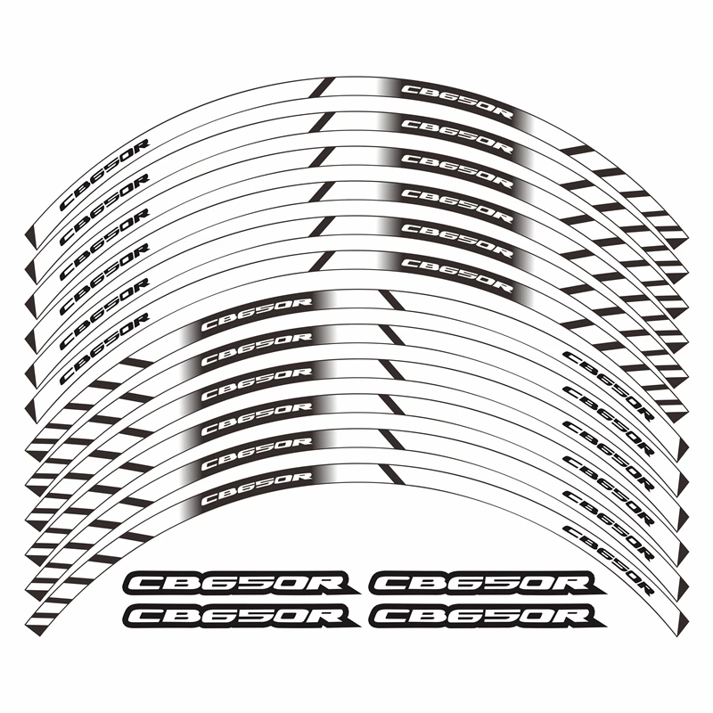New Motorcycle Wheel Hub Stickers Reflective Rim decoration Decals custom for Honda CB650R cb 650r Tire sticker | Автомобили и