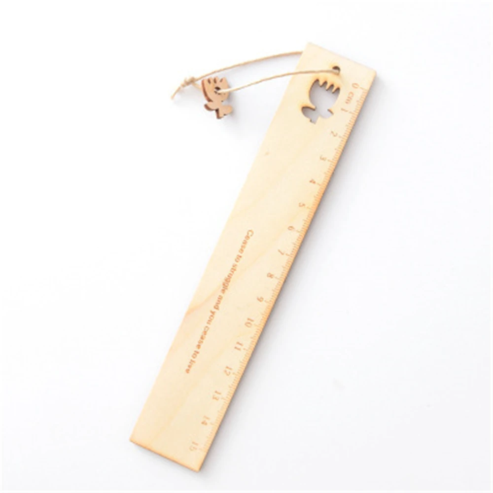 Cute Cartoon Horse Wooden Ruler Creative Hollow Tower Scale Template For Kids Gift Korean Stationery Office School Supplies