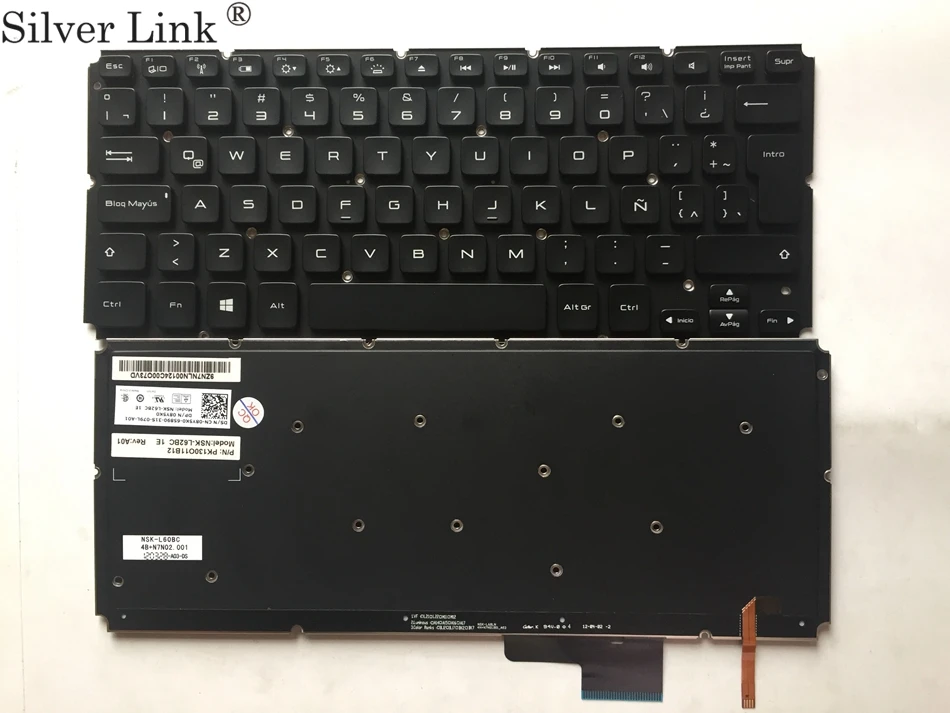

LA Latin keyboard for DELL xps15 L521x xps14 L421x backlit black Laptop Keyboard
