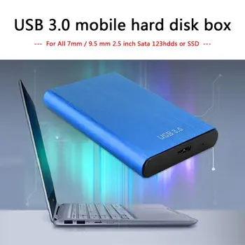 

2.5in SATA Hard Disk Enclosure Box Aluminum Alloy Screw-free Tool-free Structure R9CB