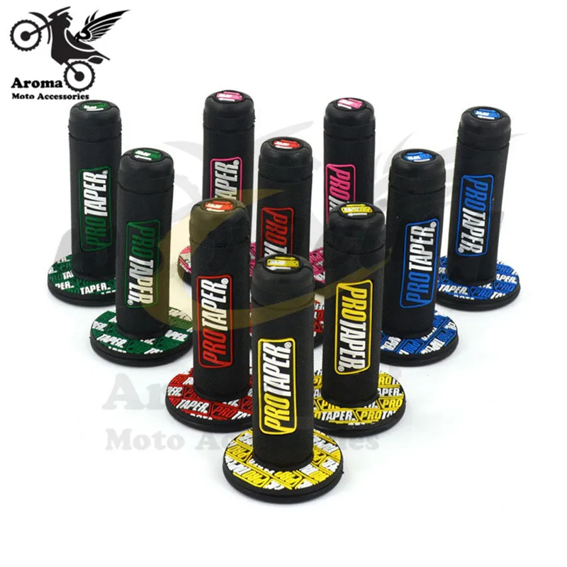colorful transparent 24MM 22MM motorbike handle bar part racing professional accessories motorcycle handlebar for protaper husqvarna yamaha KTM motocross hand grips dirtbike grip pitbike ATV Off-road moto grip pit bike