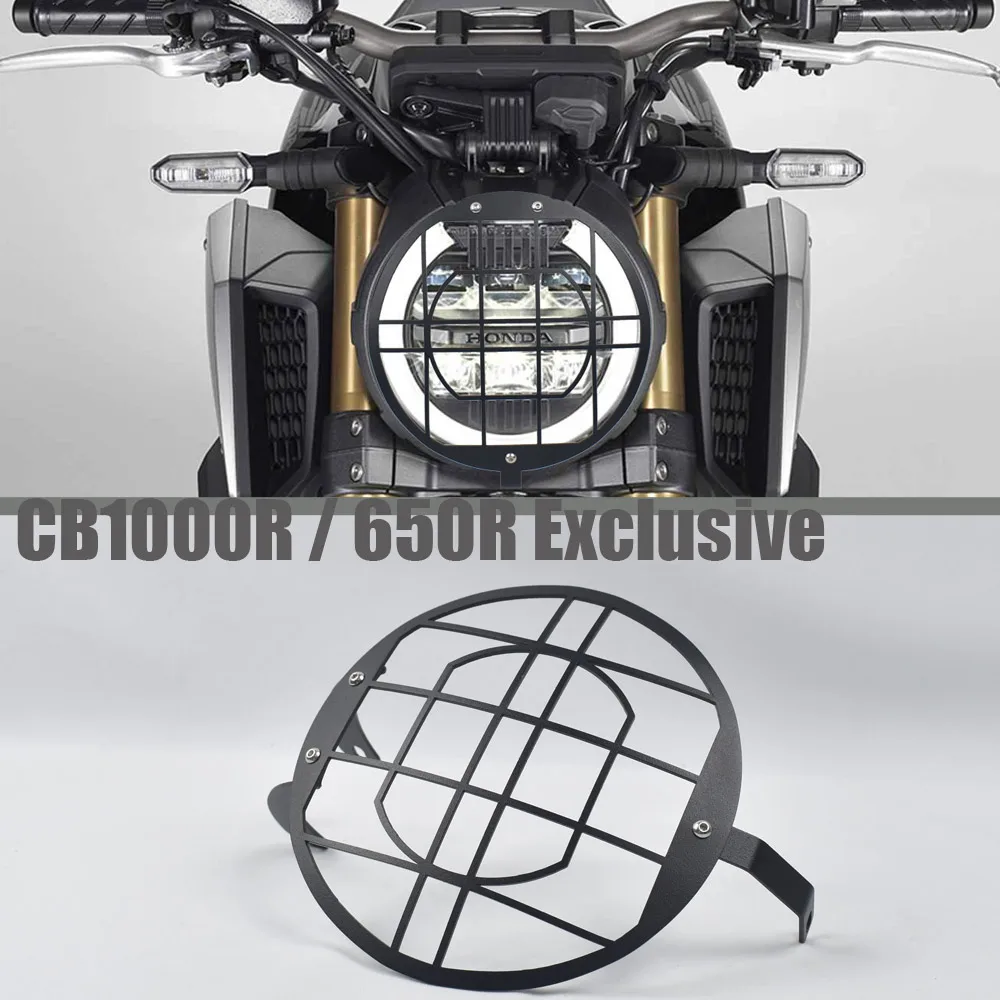 Подходит для защиты передних фар Honda CB650R Круглый абажур из алюминиевого сплава
