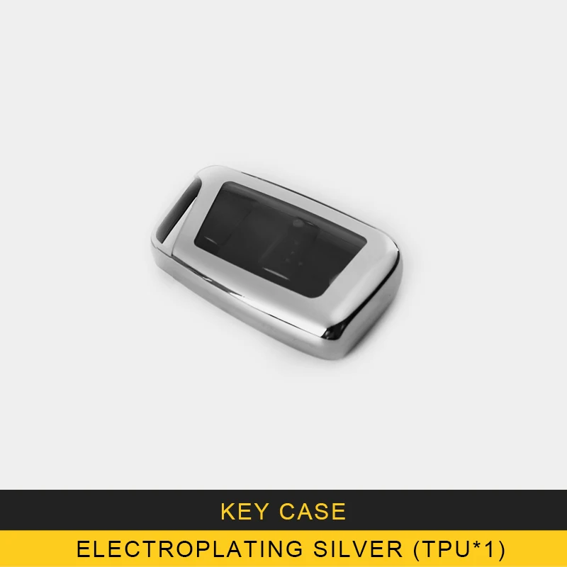 Electroplating-Silve Для Volkswagen VW Tiguan MK2 Passat B8 Arteon Skoda Superb A7 автомобильный чехол для ключей из ТПУ, чехол для ключей, аксессуары - Название цвета: Electroplating-Silve