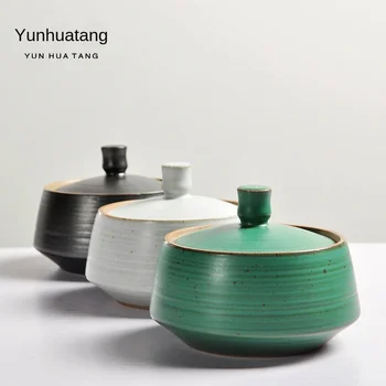 

Manual Vintage Ceramic Pot Earthenware Tea Tea Custom Kiln Awake Cha Guan Bulk Cha Guan Tea Box Ceramic Jar Tea Tin Containers