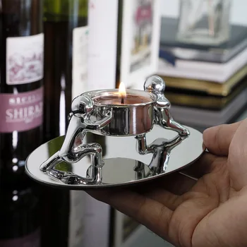 

New Design Candle Holder Candelabros Stainless Steel Candle Stand Candlestick Wedding Hotel Home Decor Candle Holders