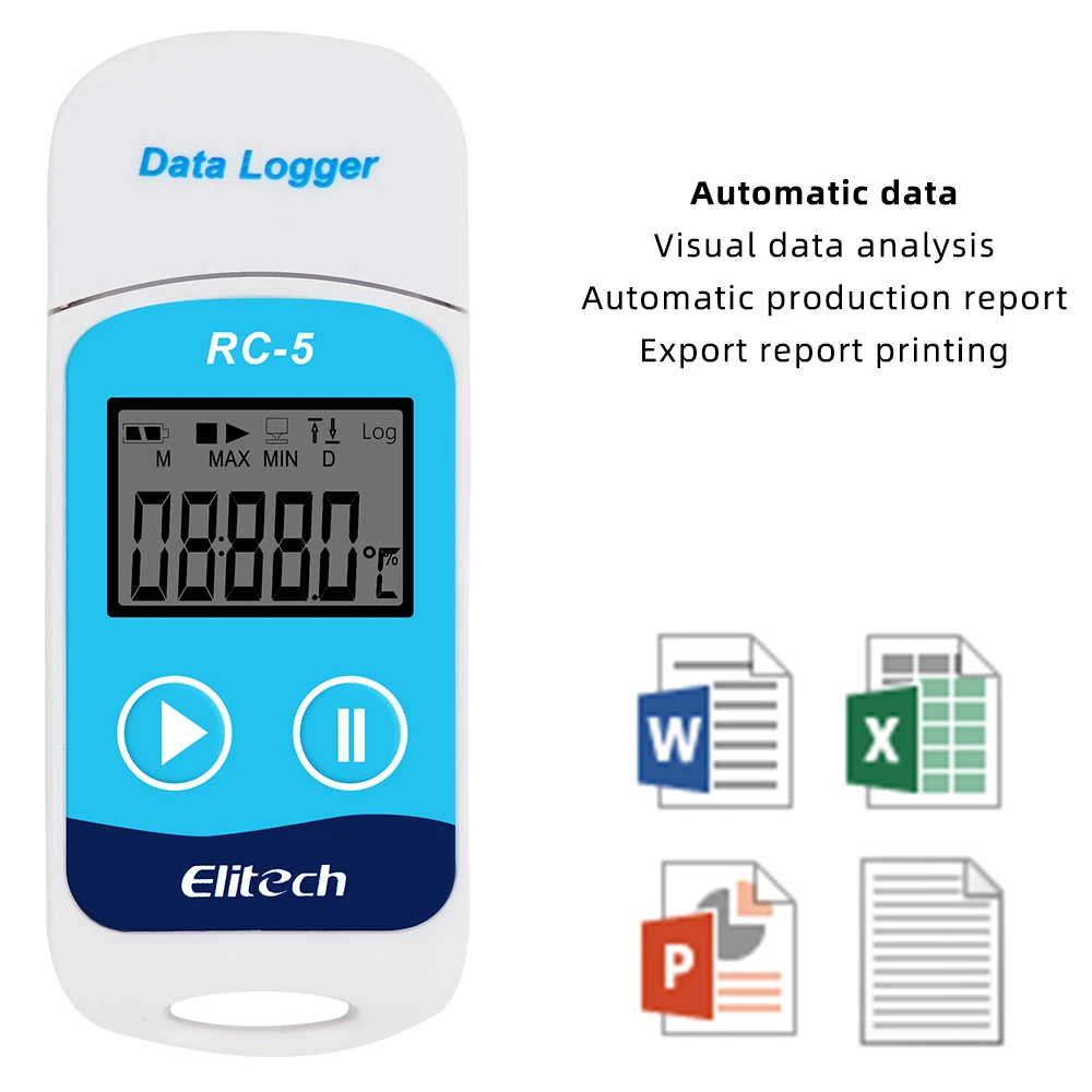 10 Pcs Datalogger High-precision Recorder for Warehouse Storage