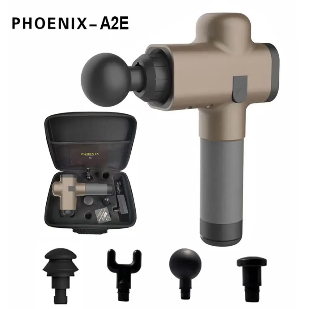 

Phoenix A2E Deep Muscle Massage Gun Tissue Massager Therapy Body Massager Device Exercising Muscle Pain Relief Body Shaping
