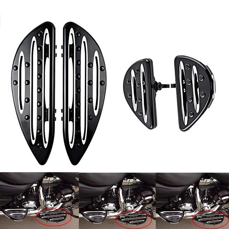 

Motorcycle Floorboard Foot Pedal Rest Peg Driver Front Footboard for Harley Touring Softail Dyna Street Road Glide FLH FLST