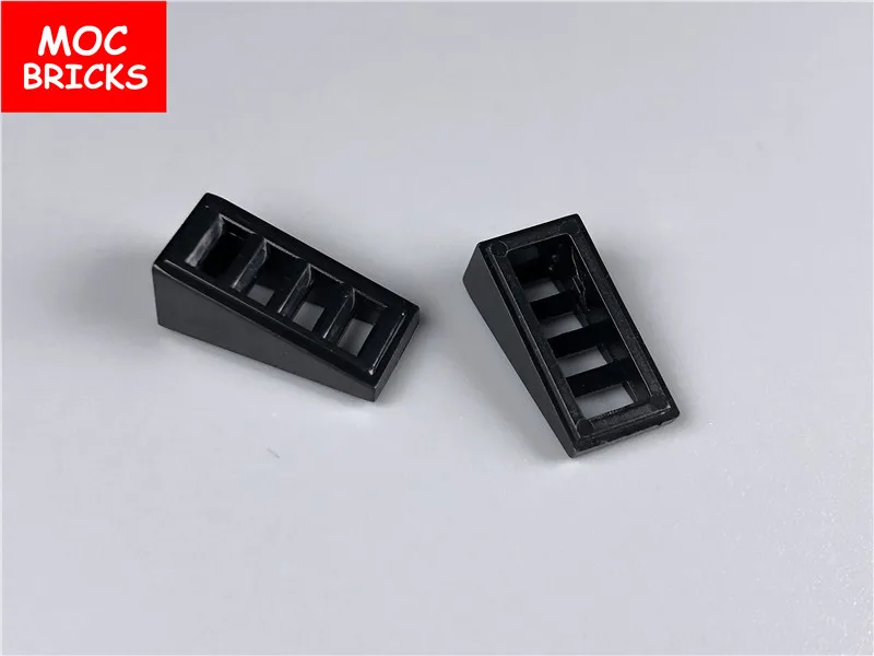 10 шт./лот MOC склон 18 2x1x2/3 с 4 слотами подходит для 61409 DIY образовательные