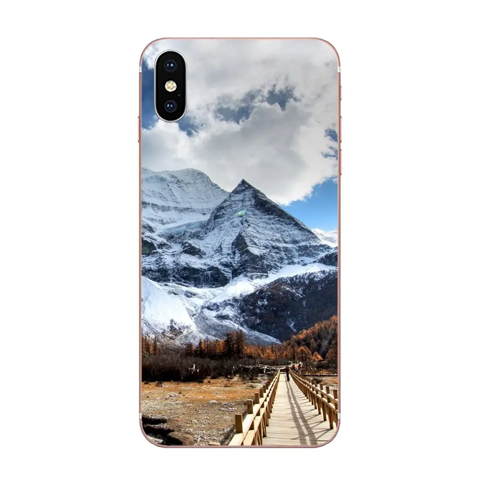 Для huawei P7 P8 P9 P10 P20 P30 Lite Mini Plus Pro TPU Coque чехол для горного леса облака - Цвет: as picture