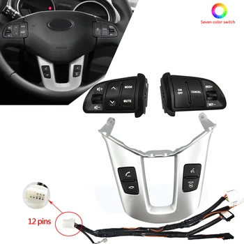

Seven color button For Kia sportage SL Steering wheel switch Bluetooth button Answering phone switch Steering wheel button