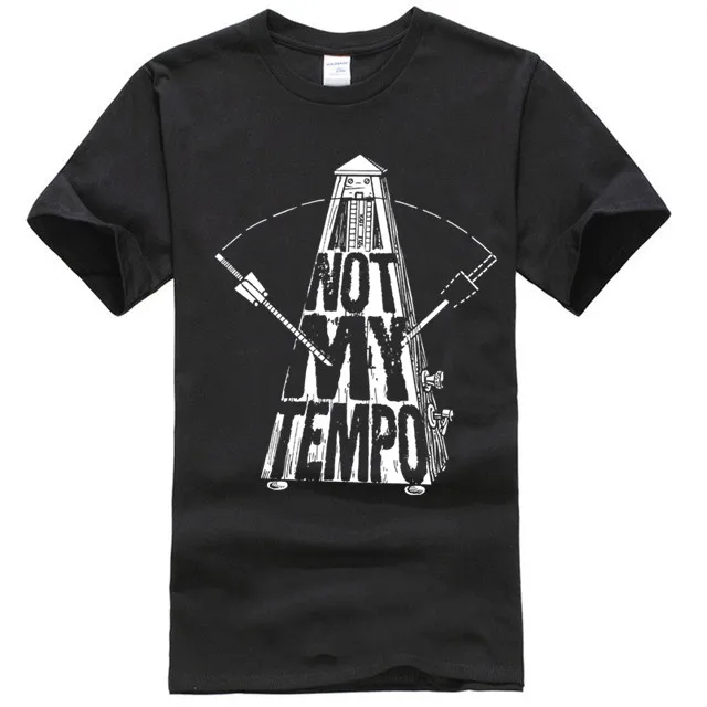 

INSPIRED BY WHIPLASH T SHIRT - NOT MY TEMPO METRONOME FOR DRUMMERS FILM FANS