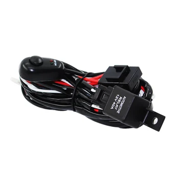 

12V 40A Off Road LED Light Bar Relay Wiring Harness Kit for ATV/Jeep