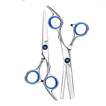 

Hairdressing Scissors Ten Sets of Flat Teeth Shears Thinning Hair Salon Children Home Professional Haircut Tool
