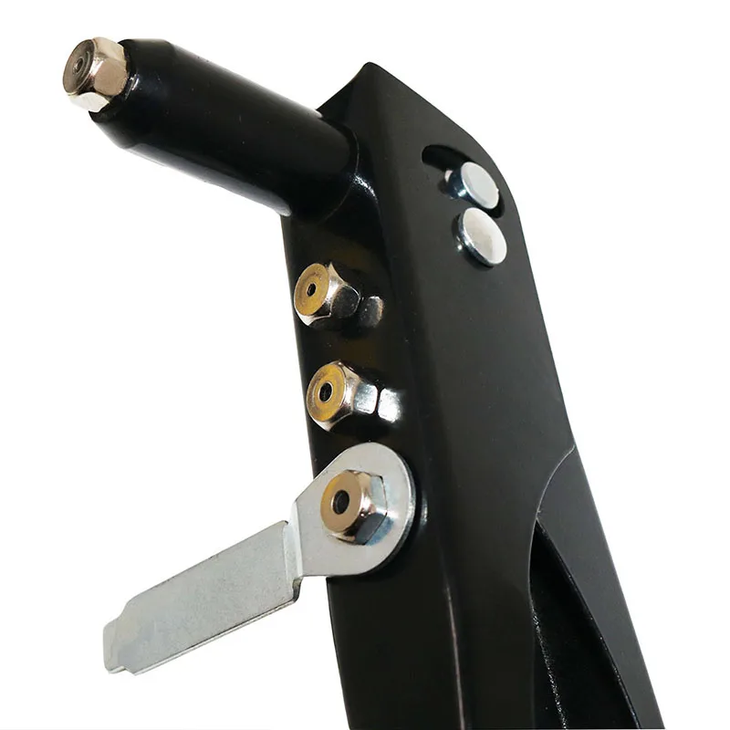 Rivet Gun Kit with 150 Pcs Rivets,Hand Riveter Set, 4 Sizes of Rivet Heads Attached, Hand Rivet Gun Tool for Metal, Wood