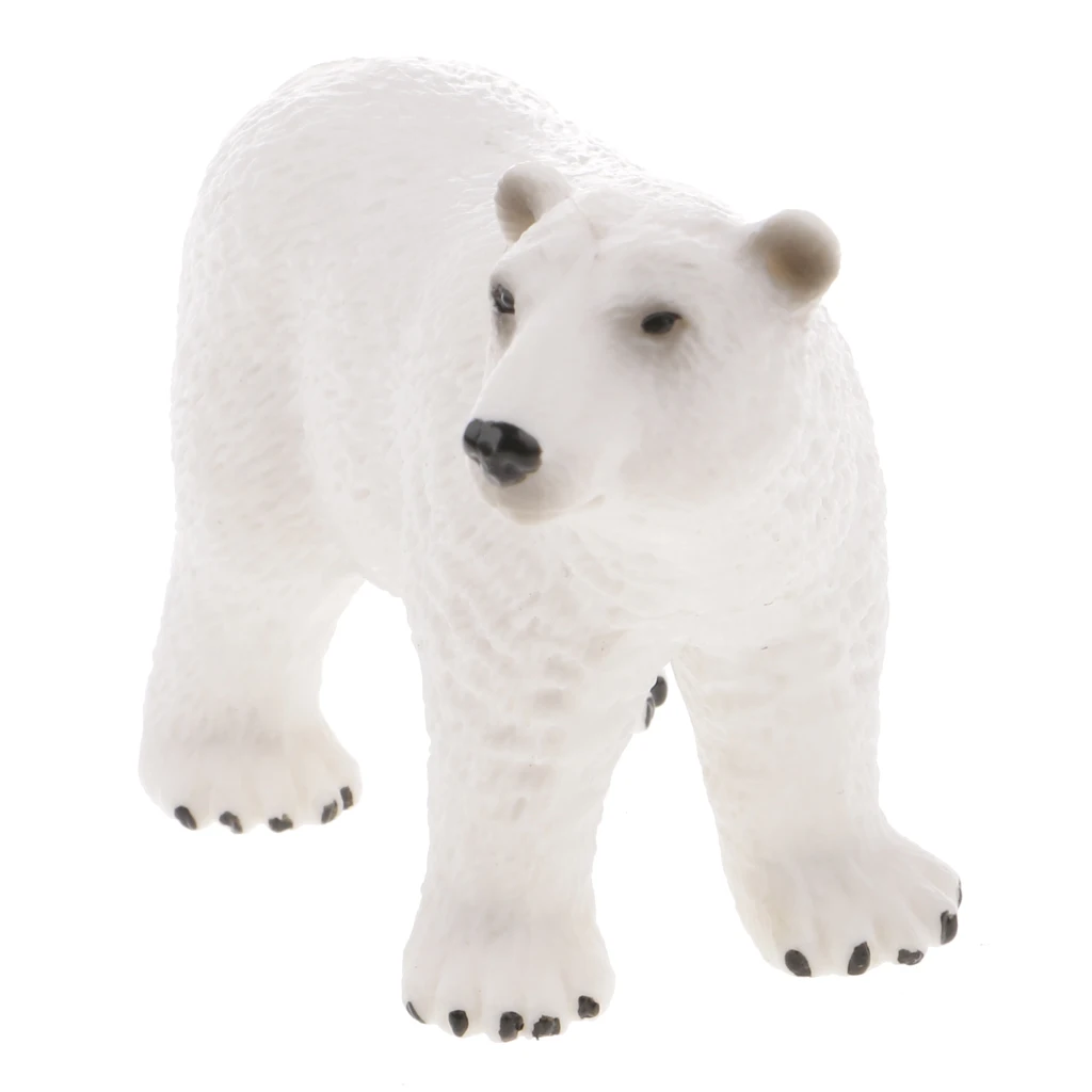 Realistic Polar Bear Wild Animal Figurine Model Action Figure Kids Toy #2
