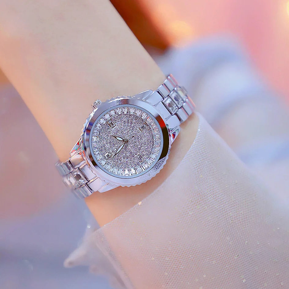 

BS New Style Hot Selling Watch Top Grade Chained List Customizable Full of Crystals Brand WOMEN'S Watch Fa0755