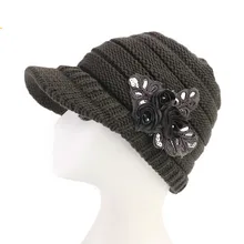 Корейская версия, женские шапки, новинка, осень и зима, женская шапка с полями, блестящая аппликация с блестками, вязаная шапка, супер качество