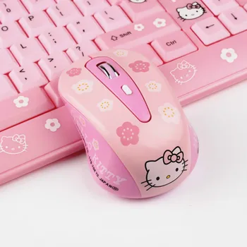 

2.4G Wireless Mouse USB USB Receiver Optical Mouse Cute Cartoon Pink Computer Mouse Ergonomics 4 Button Gaming Mouse for Laptop