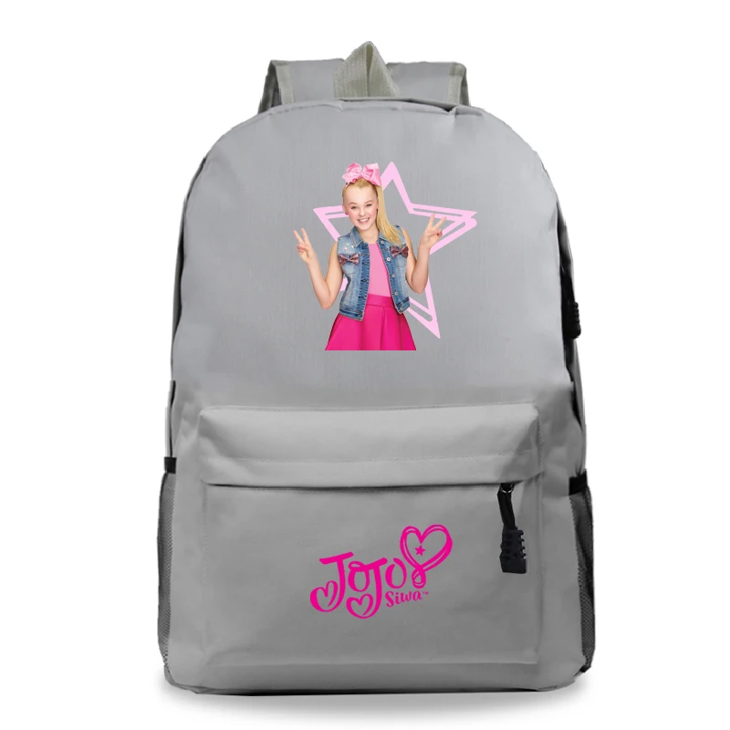 Mochila Jojo Siwa рюкзак для детей, мальчиков и девочек, подростков, рюкзак с популярным рисунком, школьная модная сумка, сумка для школы