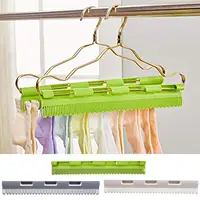 Multiple Purpose Non-slip Clothes Hanger Sock Underwear Bra Towel Hanger Clip Peg Household Plastic Windproof Drying Rack 1