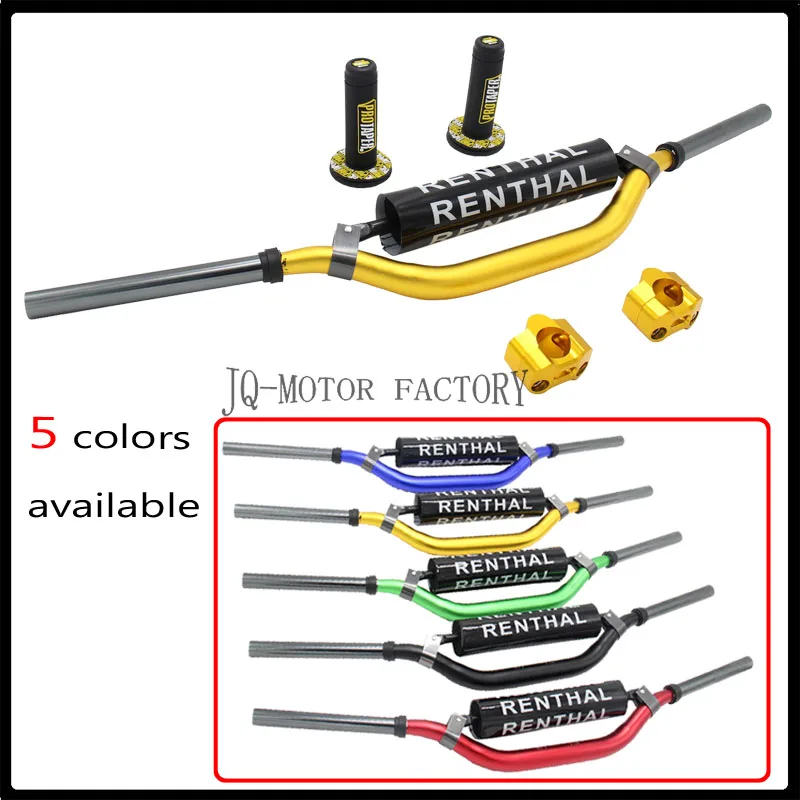 Для KTM HONDA KAWASAKI SUZUKI YAMAHA 1 1/8 ''жир бар 28 мм руль ручки металлические renthalcumps Pad MX для мотокросса