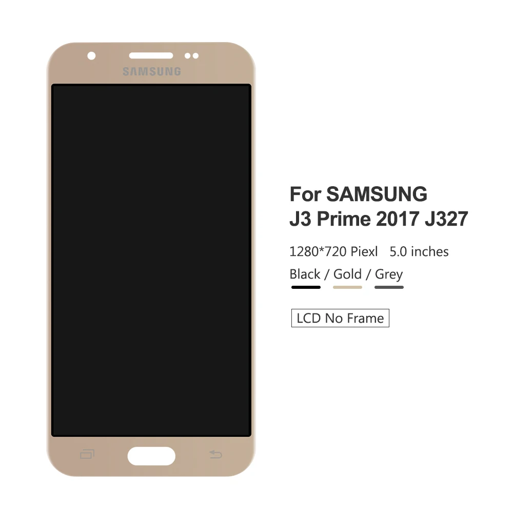 ЖК-дисплей для samsung Galaxy J3 Prime J327 J327T, Замена для samsung J327P J327T1 J327V, ЖК-дисплей в сборе