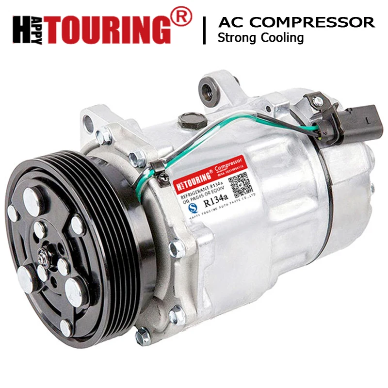 Compressore Ac Sd7V16 Per Vw Golf 2.0L 1993-1999 Vw Cabrio 1995-2002 Vw Jetta Passat 1H0820803D 1J0820803D
