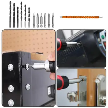 

25pcs Multi-functional Electric Drill Driver Hardware ABS Case Durable Practical Tool Set Countersink Bits 255X215X55mm
