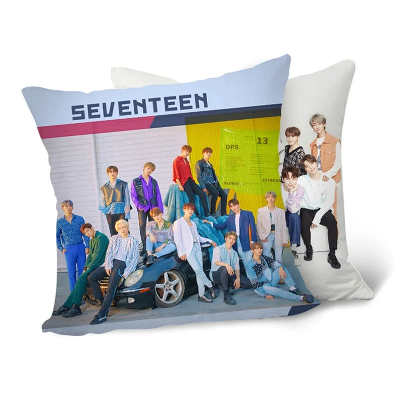 2019 Seventeen печатная прямоугольная наволочка модная декоративная Двусторонняя атласное с узором наволочка