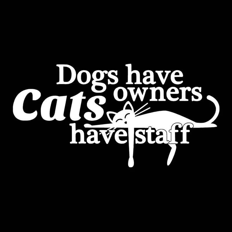 Крутая наклейка s Dogs имеет собственников имеют наклейки с кошками для персонала