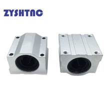 Rolamento linear do bloco da impressora 3d cnc, 4 pçs/lote sc8uu pro/xiaomi scs16uu scs8luu scs10luu scs20uu, peças da impressora 3d